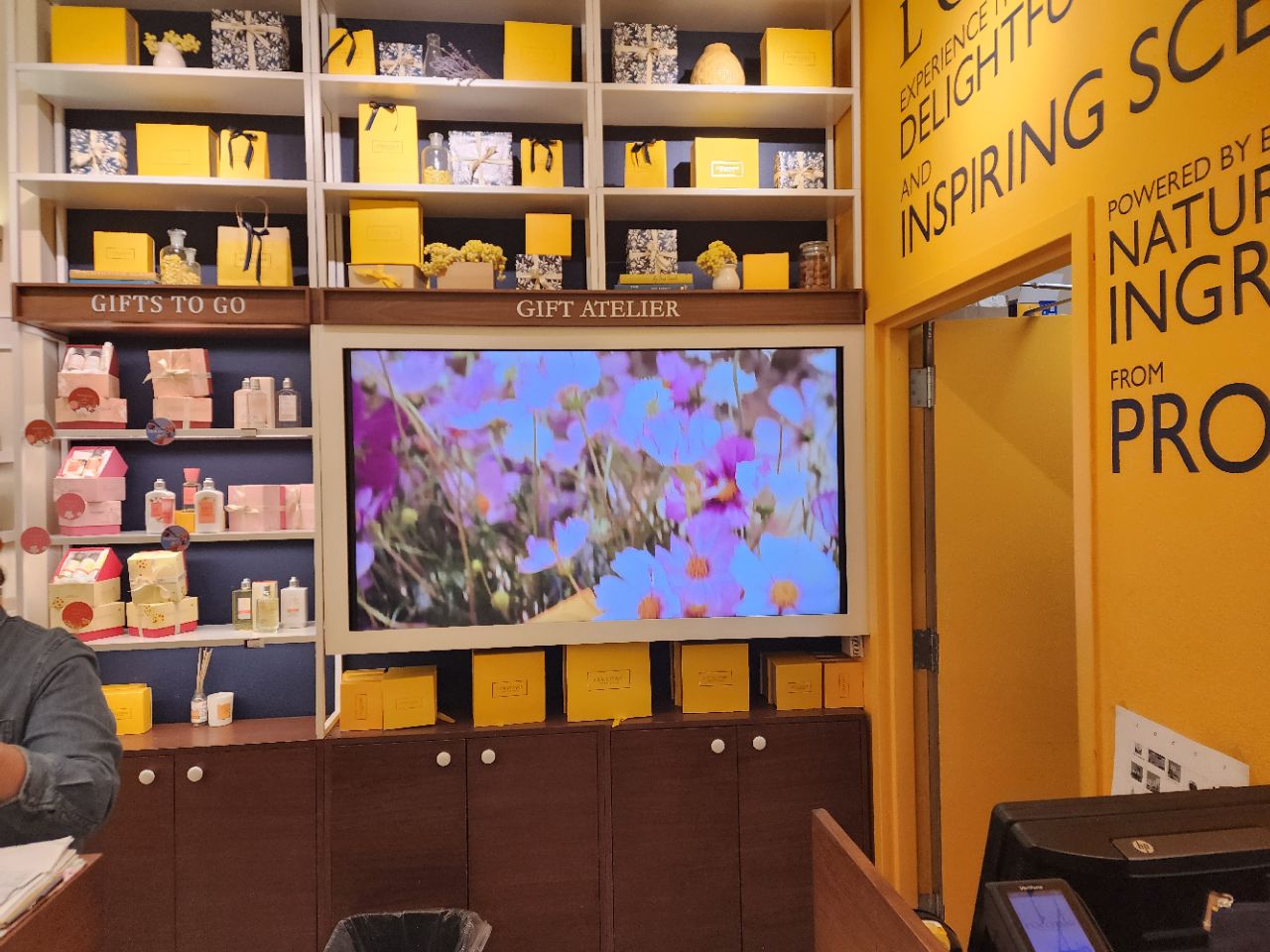 Beauty boutique window display